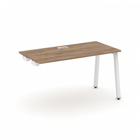 Style Project Стол-приставка к опор. элем. SN-5A.OPRS-013 Дуб Табак/Металл Белый 1380*700*750