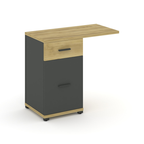 Тумба приставная с 1 ящиком Concept CN.TUS-003 W фото 4