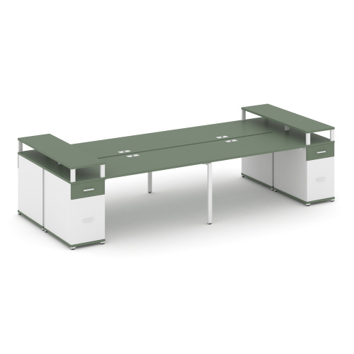 Бенч-система на 4 места с 2 опорными тумбами Concept CN.DRS-445 фото 5