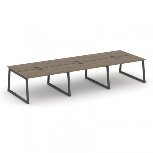 Style Project Рабочая станция 2-х сторон. SN-5T1.DRS-072 Акация Лорка/Металл Антрацит/Заглушка Пласт фото 25