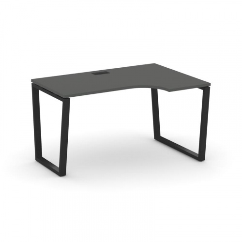 Style Project Стол рабочий эргоном. SN-6T2.SPA-002(R) Акация Лорка/Металл Антрацит/Заглушка Пластик фото 4