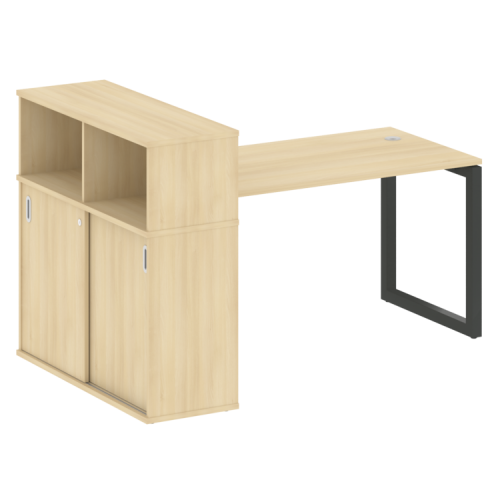 Стол офисный с шкафом-купе на О-обр. м/к Metal System Quattro 50БО.РС-СШК-3.3 фото 14