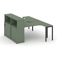 Бенч-система с опорным шкафом-купе с надставкой Concept CN.DSA-220