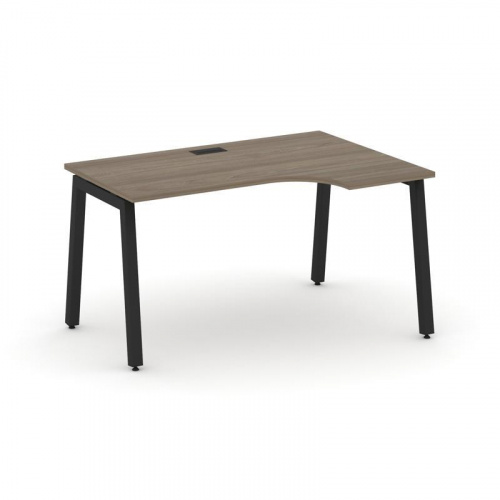 Style Project Стол рабочий эргоном. SN-5A.SPA-021(R) Тиквуд Светлый/Металл Антрацит 1380*800/980*750 фото 9