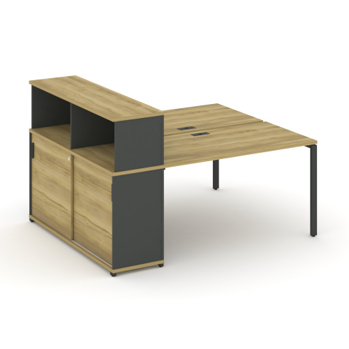 Бенч-система с опорным шкафом-купе с надставкой Concept CN.DRS-238 фото 4