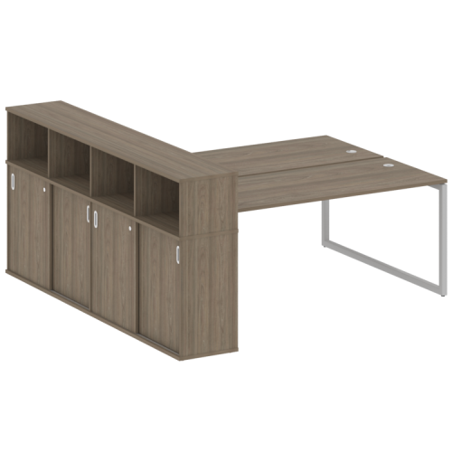 Бенч-система с шкафом-купе на О-обр. м/к Metal System Quattro 40БО.РС-СШК-4.5 фото 3