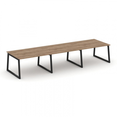 Style Project Стол переговорный SN-5T1.SPRG-054.3 Акация Лорка/Металл Антрацит 4740*1180*750 фото 4