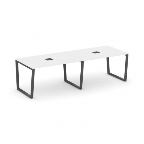 Style Project Стол переговорный SN-6T2.SPRG-014 Акация Лорка/Металл Антрацит/Заглушка Металл Антраци фото 26