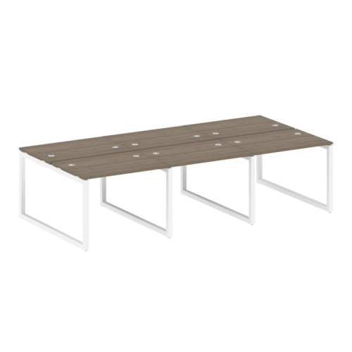 Бенч-система на 6 рабочих мест на О-обр. м/к Metal System Quattro 50БО.СМ-6.1 фото 3