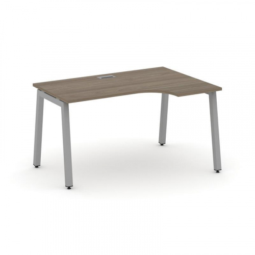 Style Project Стол рабочий эргоном. SN-5A.SPA-021(R) Тиквуд Светлый/Металл Антрацит 1380*800/980*750 фото 13