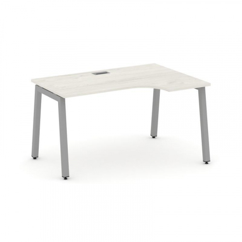 Style Project Стол рабочий эргоном. SN-5A.SPA-021(R) Тиквуд Светлый/Металл Антрацит 1380*800/980*750 фото 11