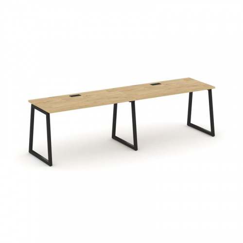 Style Project Рабочая станция 1 сторон. SN-4T1.ORS-021 Акация Лорка/Металл Антрацит/Заглушка Пластик