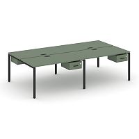 Бенч-система на 4 места с подвесными тумбами Concept CN.DRS-129