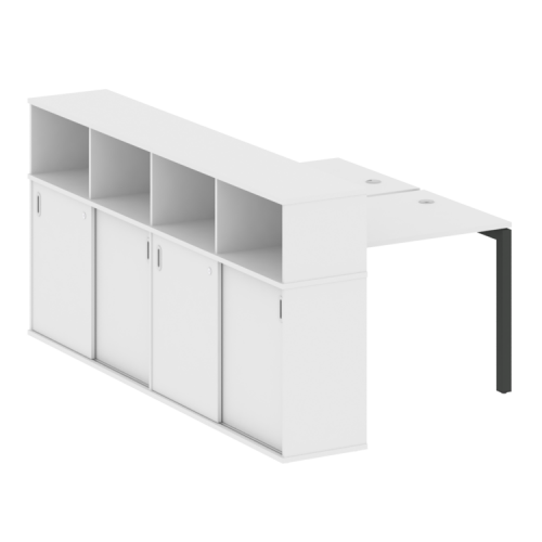 Бенч-система с шкафом-купе на П-обр. м/к Metal System Quattro 50БП.РС-СШК-4.1 фото 15 Бенч-система с шкафом-купе на П-обр. м/к Metal System Quattro 50БП.РС-СШК-4.1 фото 15