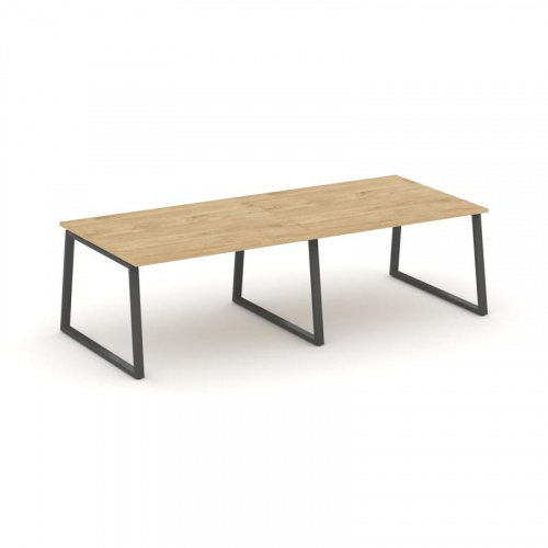 Style Project Стол переговорный SN-6T1.SPRG-042.3 Акация Лорка/Металл Антрацит 2360*1180*750 фото 7