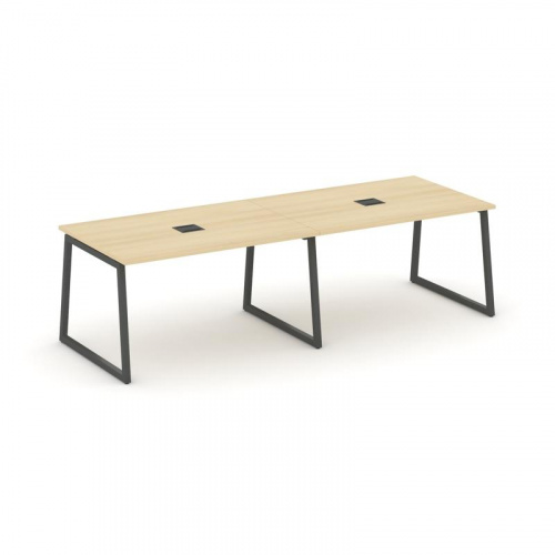 Style Project Стол переговорный SN-4T1.SPRG-012 Акация Лорка/Металл Антрацит/Заглушка Металл Антраци фото 28