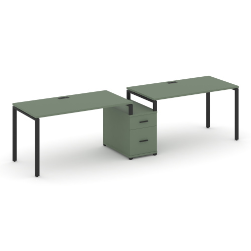 Бенч-система на 2 места с 1 опорной тумбой Concept CN.ORS-308