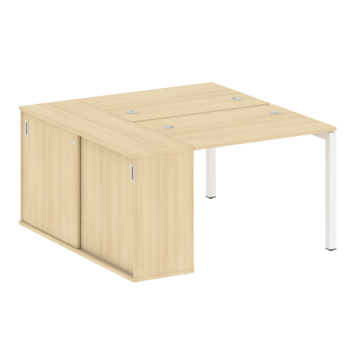 Бенч-система с шкафом-купе на П-обр. м/к Metal System Quattro 50БП.РС-СШК-1.1 фото 15