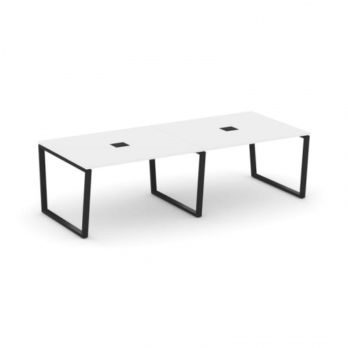 Style Project Стол переговорный SN-6T2.SPRG-043 Акация Лорка/Металл Антрацит/Заглушка Металл Антраци фото 6