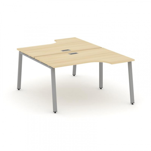 Style Project Рабочая станция эргоном. SN-6A.DRPA-022 Дуб Табак/Металл Белый 1580*1632/1992*750 фото 4