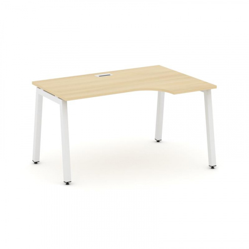 Style Project Стол рабочий эргоном. SN-5A.SPA-021(R) Тиквуд Светлый/Металл Антрацит 1380*800/980*750 фото 27