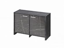 Тумба двухсекционная FI-12-02.G. Древесина Графит/Камень Пьетра Гриджиа черный