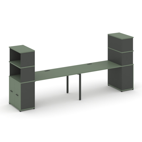 Бенч-система с опорными распашными шкафами Concept CN.ORS-232 фото 2