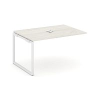 Style Project Проходной наб. элем. перег. стола SN-4O.NSPRG-001 Дуб Наварра/Металл Белый 980*980*750