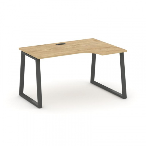 Style Project Стол рабочий эргоном. SN-6T1.SPA-021(R) Акация Лорка/Металл Антрацит/Заглушка Пластик фото 22