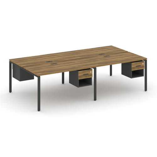 Бенч-система на 4 места с подвесными тумбами Concept CN.DRS-138