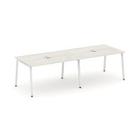 Style Project Стол переговорный SN-4A.SPRG-012 Дуб Наварра/Металл Белый 2360*980*750