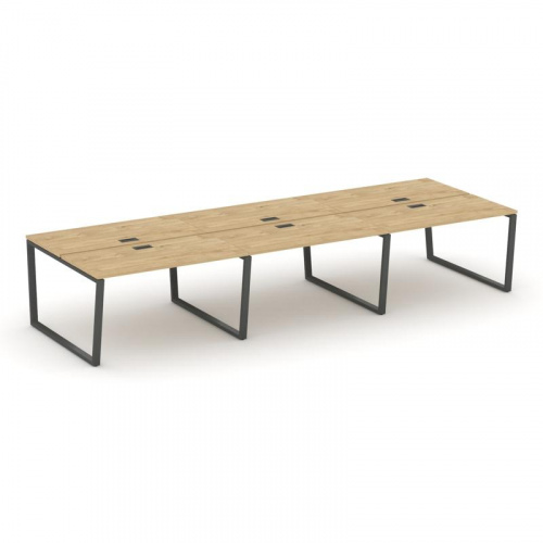 Style Project Рабочая станция 2-х сторон. SN-6T2.DRS-061 Акация Лорка/Металл Антрацит/Заглушка Пласт фото 22