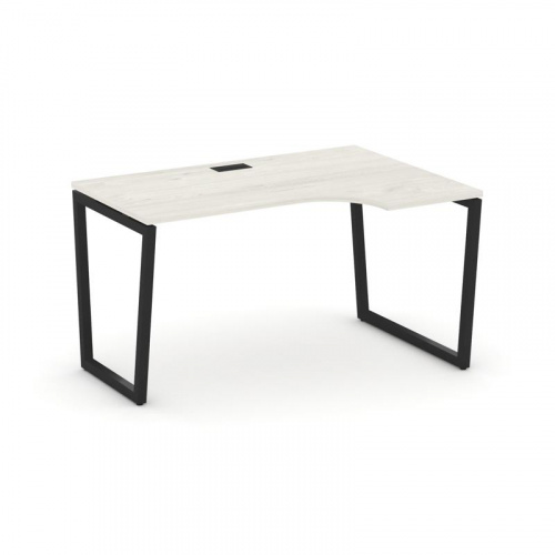 Style Project Стол рабочий эргоном. SN-4T2.SPA-021(R) Акация Лорка/Металл Антрацит/Заглушка Пластик фото 4 Style Project Стол рабочий эргоном. SN-4T2.SPA-021(R) Акация Лорка/Металл Антрацит/Заглушка Пластик фото 4