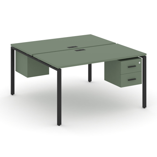 Бенч-система на 2 места с подвесными тумбами Concept CN.DRS-113