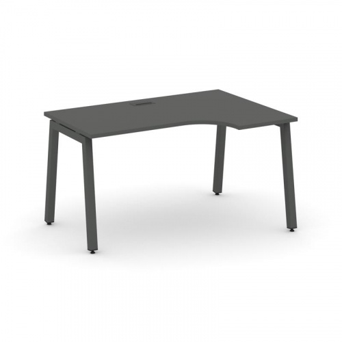Style Project Стол рабочий эргоном. SN-5A.SPA-021(R) Тиквуд Светлый/Металл Антрацит 1380*800/980*750 фото 18