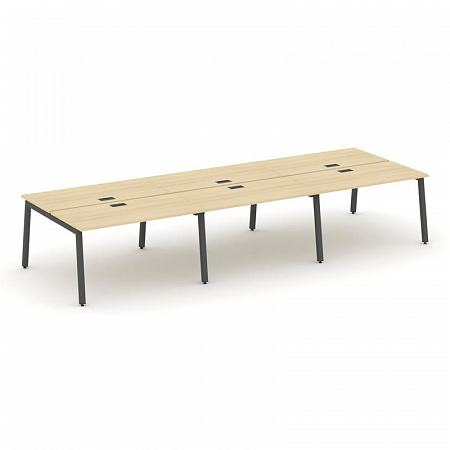 Style Project Рабочая станция 2-х сторон. SN-5A.DRS-064 Акация Лорка/Металл Антрацит 4740*1232*750