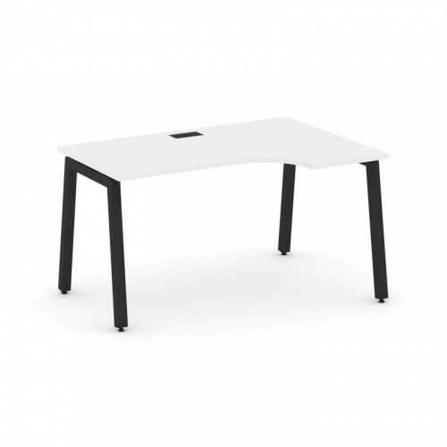 Style Project Стол рабочий эргоном. SN-5A.SPA-021(R) Тиквуд Светлый/Металл Антрацит 1380*800/980*750 фото 14