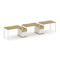 Бенч-система на 3 места с 2 опорными тумбами Concept CN.ORS-326