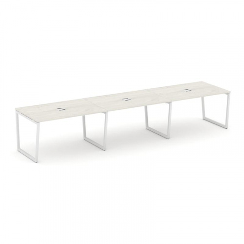 Style Project Стол переговорный SN-4T2.SPRG-024 Акация Лорка/Металл Антрацит/Заглушка Металл Антраци фото 12