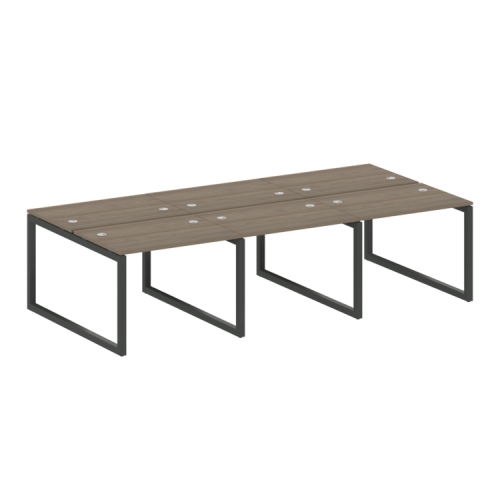 Бенч-система на 6 рабочих мест на О-обр. м/к Metal System Quattro 50БО.СМ-6.1 фото 2