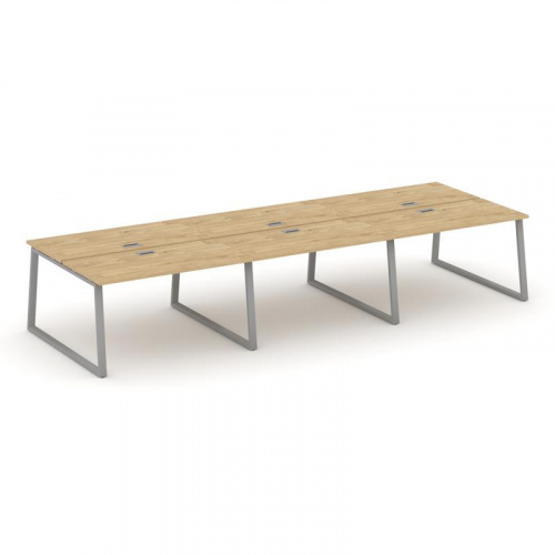 Style Project Рабочая станция 2-х сторон. SN-6T1.DRS-062 Акация Лорка/Металл Антрацит/Заглушка Пласт фото 2