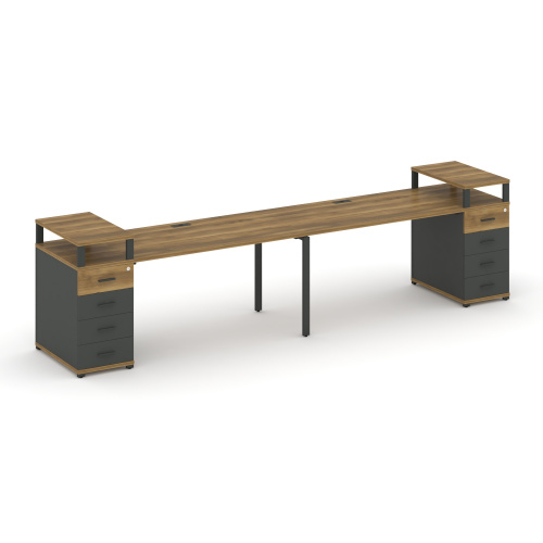 Бенч-система на 2 места с 2 опорными тумбами Concept CN.ORS-428