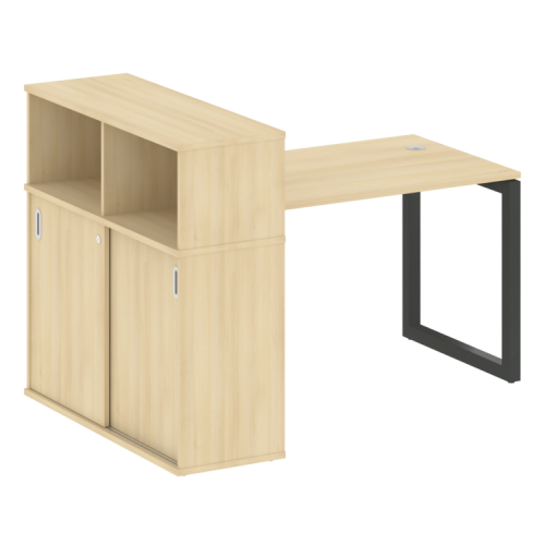 Стол офисный с шкафом-купе на О-обр. м/к Metal System Quattro 50БО.РС-СШК-3.2 фото 14