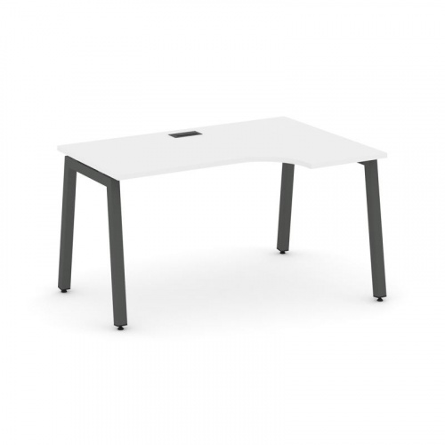 Style Project Стол рабочий эргоном. SN-5A.SPA-021(R) Тиквуд Светлый/Металл Антрацит 1380*800/980*750 фото 26