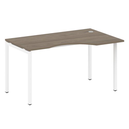 Стол криволинейный правый на П-обр. м/к Metal System Quattro 40БП.СА-2 (R)