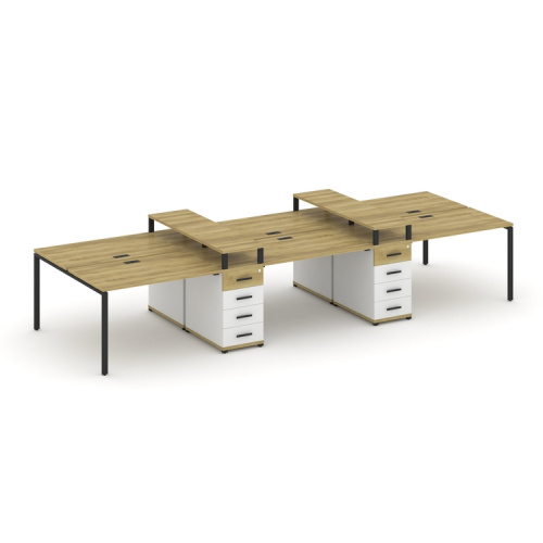 Бенч-система на 6 мест с 2 опорными тумбами Concept CN.DRS-466 фото 6