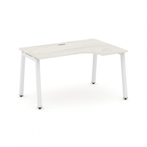 Style Project Стол рабочий эргоном. SN-5A.SPA-021(R) Тиквуд Светлый/Металл Антрацит 1380*800/980*750 фото 20