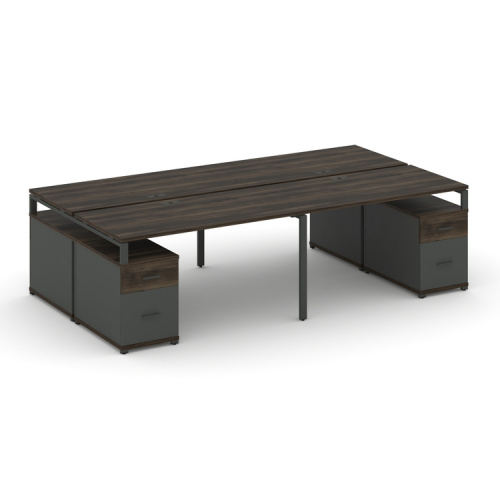 Бенч-система на 4 места с 2 опорными тумбами Concept CN.DRS-329 фото 3