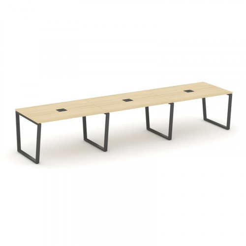 Style Project Стол переговорный SN-6T2.SPRG-022 Акация Лорка/Металл Антрацит/Заглушка Металл Антраци фото 28