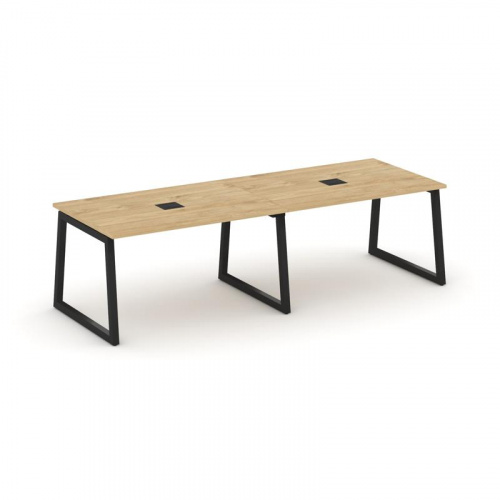 Style Project Стол переговорный SN-5T1.SPRG-013 Акация Лорка/Металл Антрацит/Заглушка Металл Антраци фото 3 Style Project Стол переговорный SN-5T1.SPRG-013 Акация Лорка/Металл Антрацит/Заглушка Металл Антраци фото 3